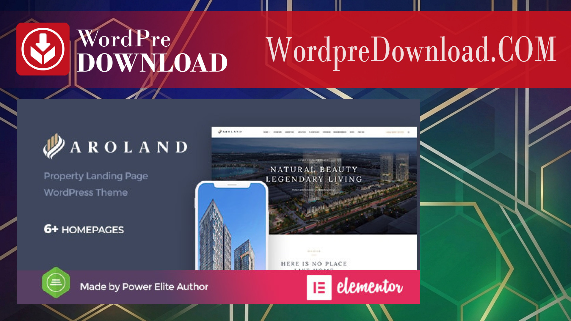 Aroland – Single Property Landing Page WordPress Theme – WordpreDownload.COM