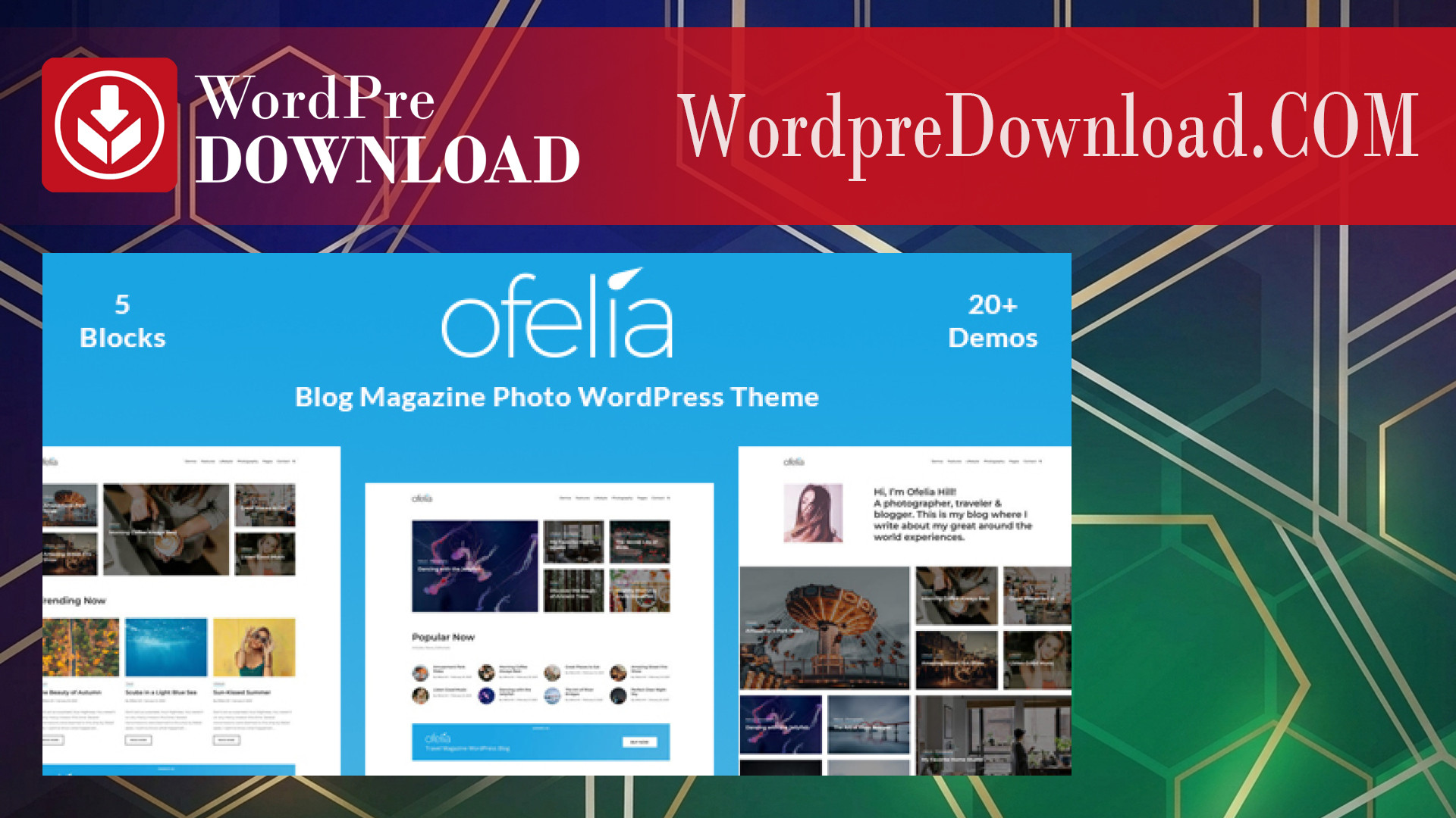 Ofelia – Travel Personal WordPress Blog Theme – WordpreDownload.COM