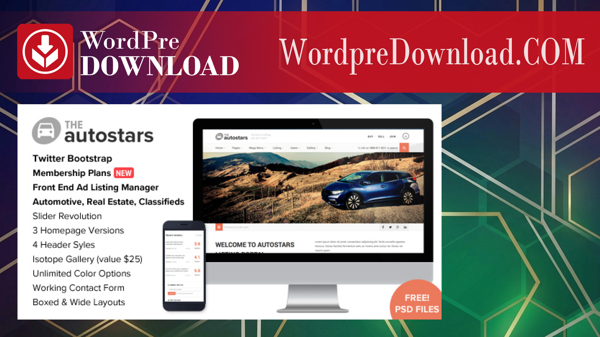 Auto Stars – Car Dealership and Listings WP Theme – WordpreDownload.COM