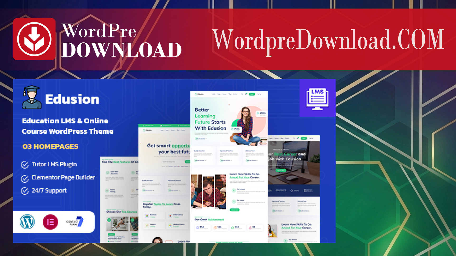 Edusion – Education LMS WordPress Theme – WordpreDownload.COM