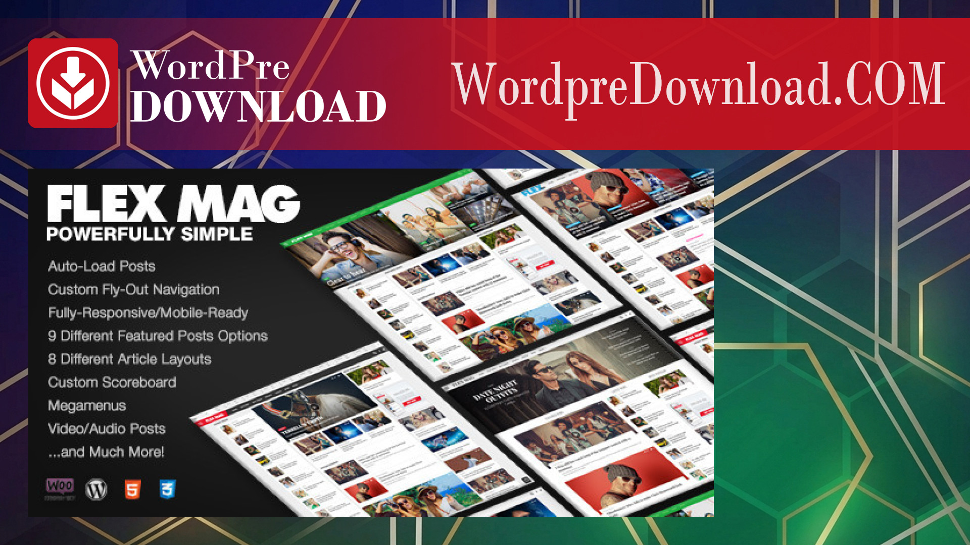 Flex Mag – Responsive WordPress News Theme – WordpreDownload.COM