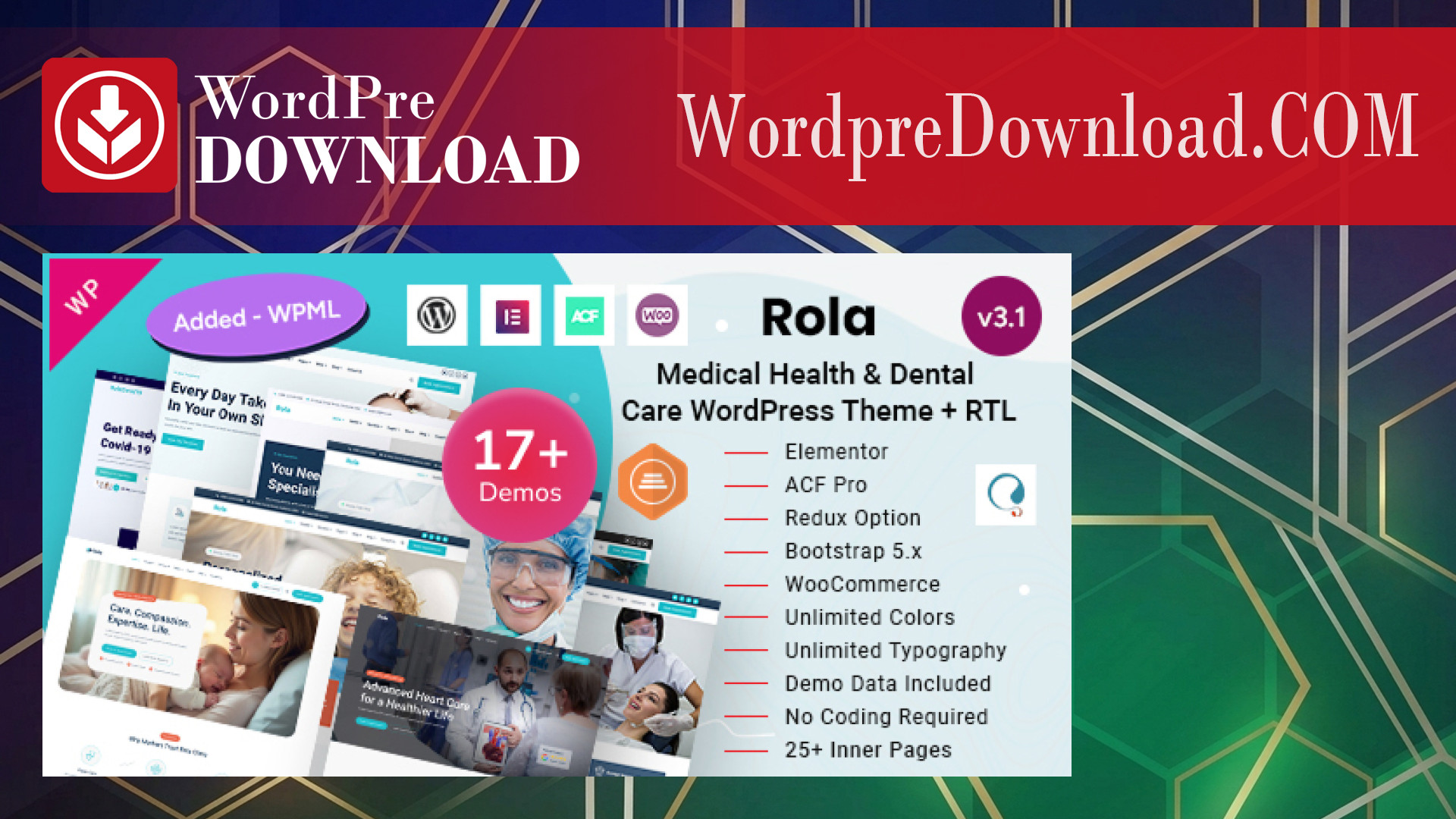 Rola – Medical Health and Dental Care Elementor WordPress Theme – WordpreDownload.COM
