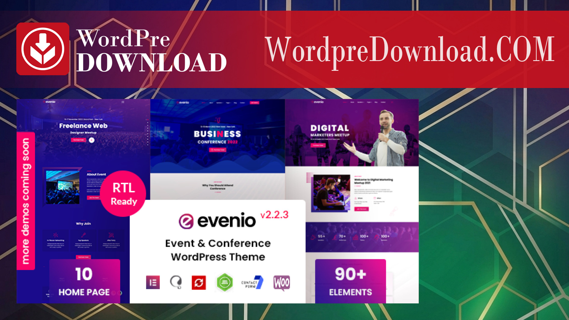 Evenio – Event Conference WordPress Theme – WordpreDownload.COM