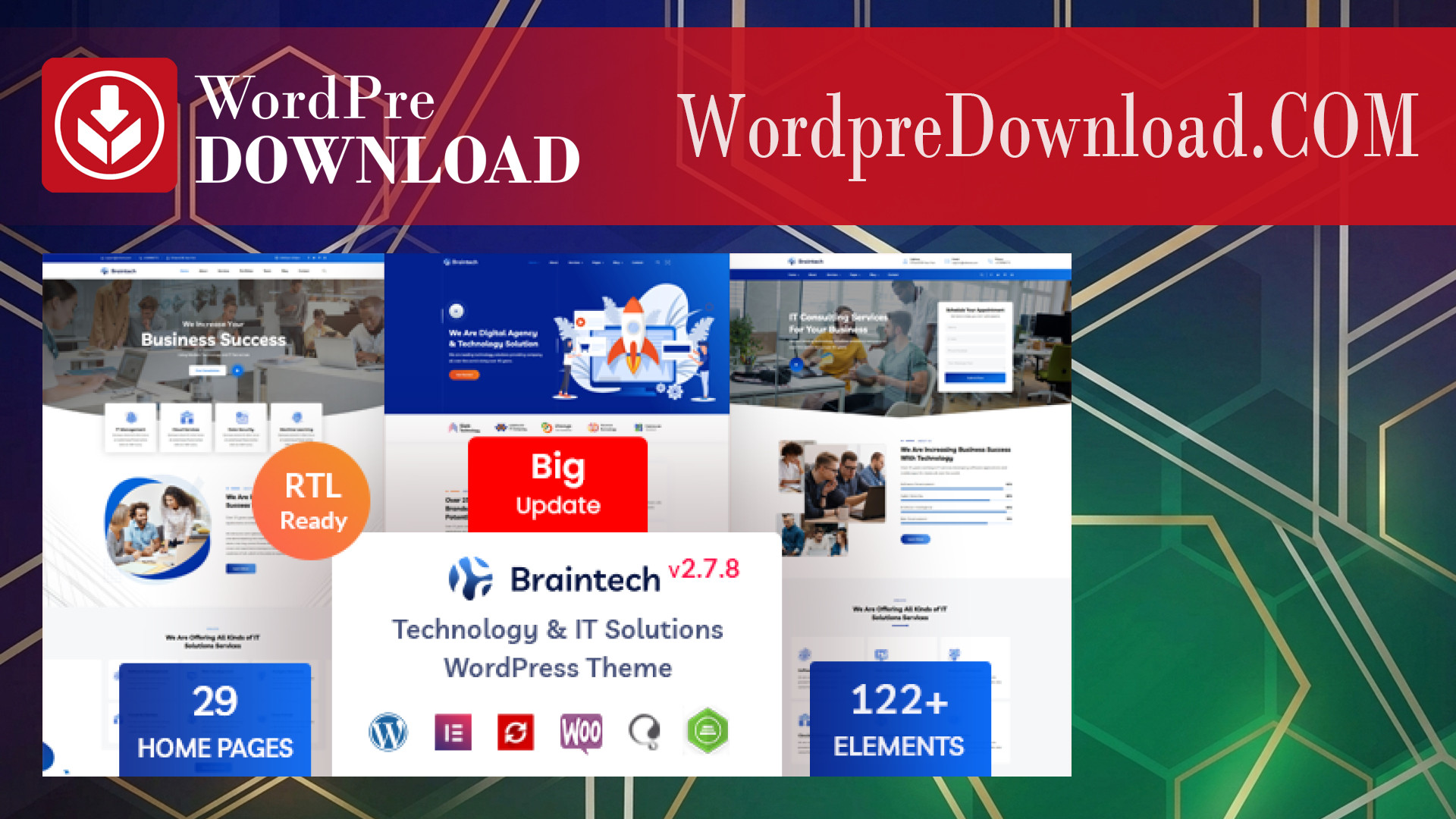 Braintech – Technology & IT Solutions WordPress Theme – WordpreDownload.COM