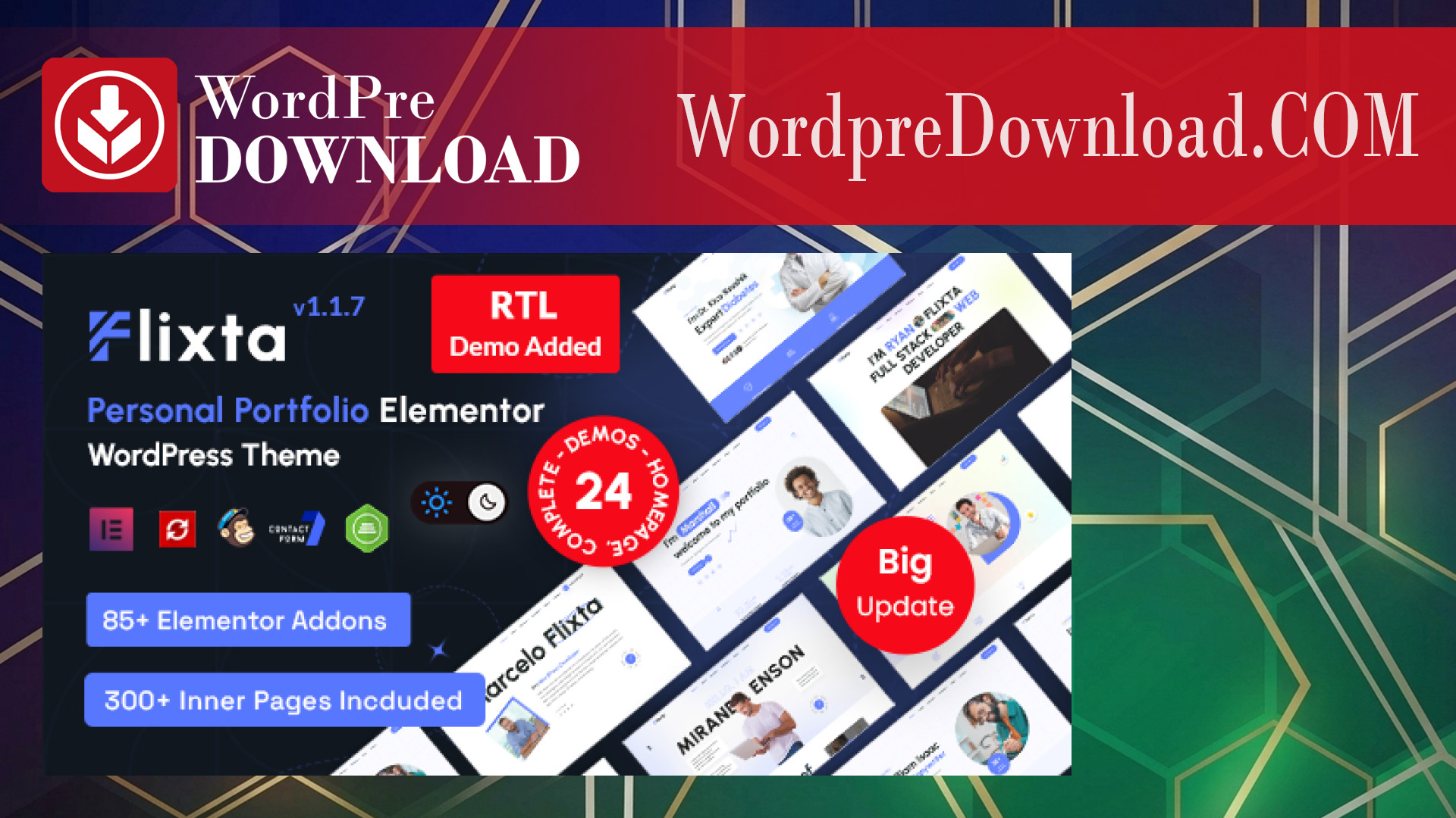 Flixta – Personal Portfolio WordPress Theme – WordpreDownload.COM