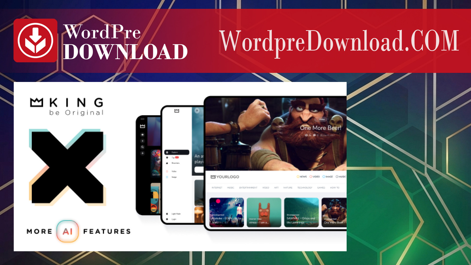 King WordPress Viral Magazine Theme – WordpreDownload.COM