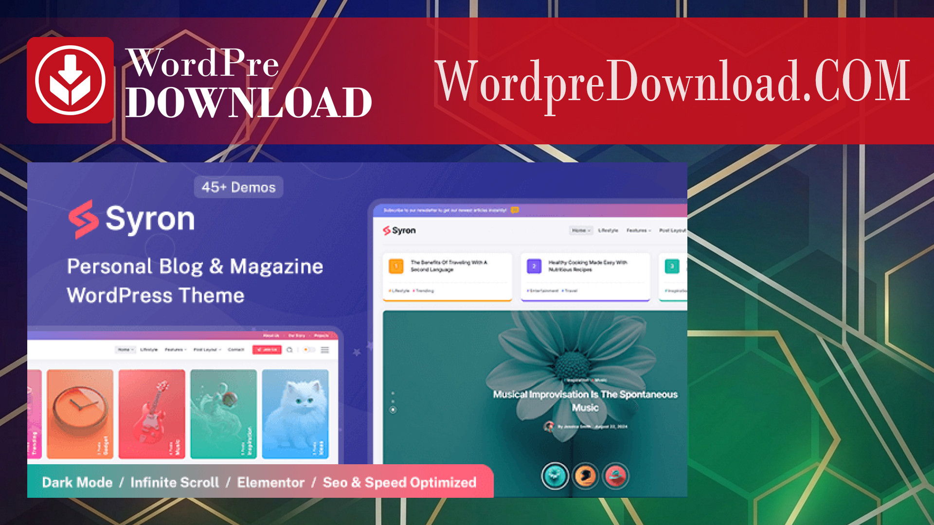 Syron | Personal Blog and Magazine WordPress Theme – WordpreDownload.COM