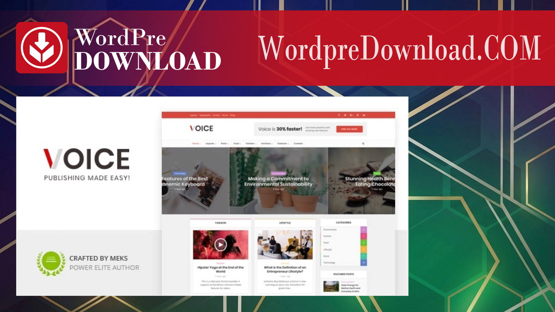 Voice – Clean News/Magazine WordPress Theme – WordpreDownload.COM