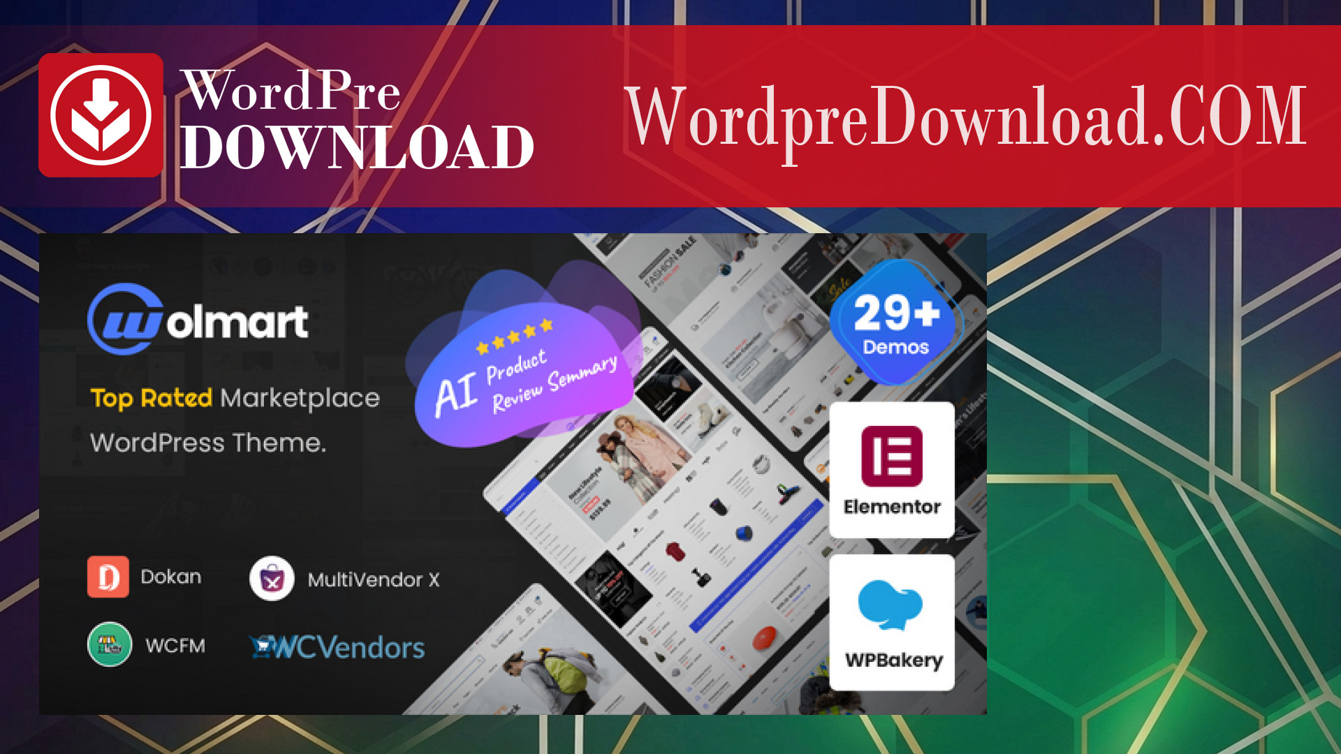 Wolmart – Multi-Vendor Marketplace WooCommerce Theme – WordpreDownload.COM