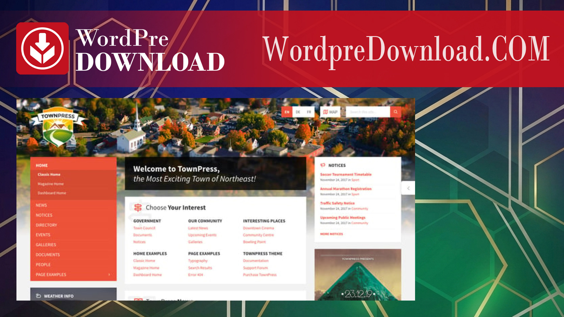 TownPress Municipality WordPress Theme – WordpreDownload.COM