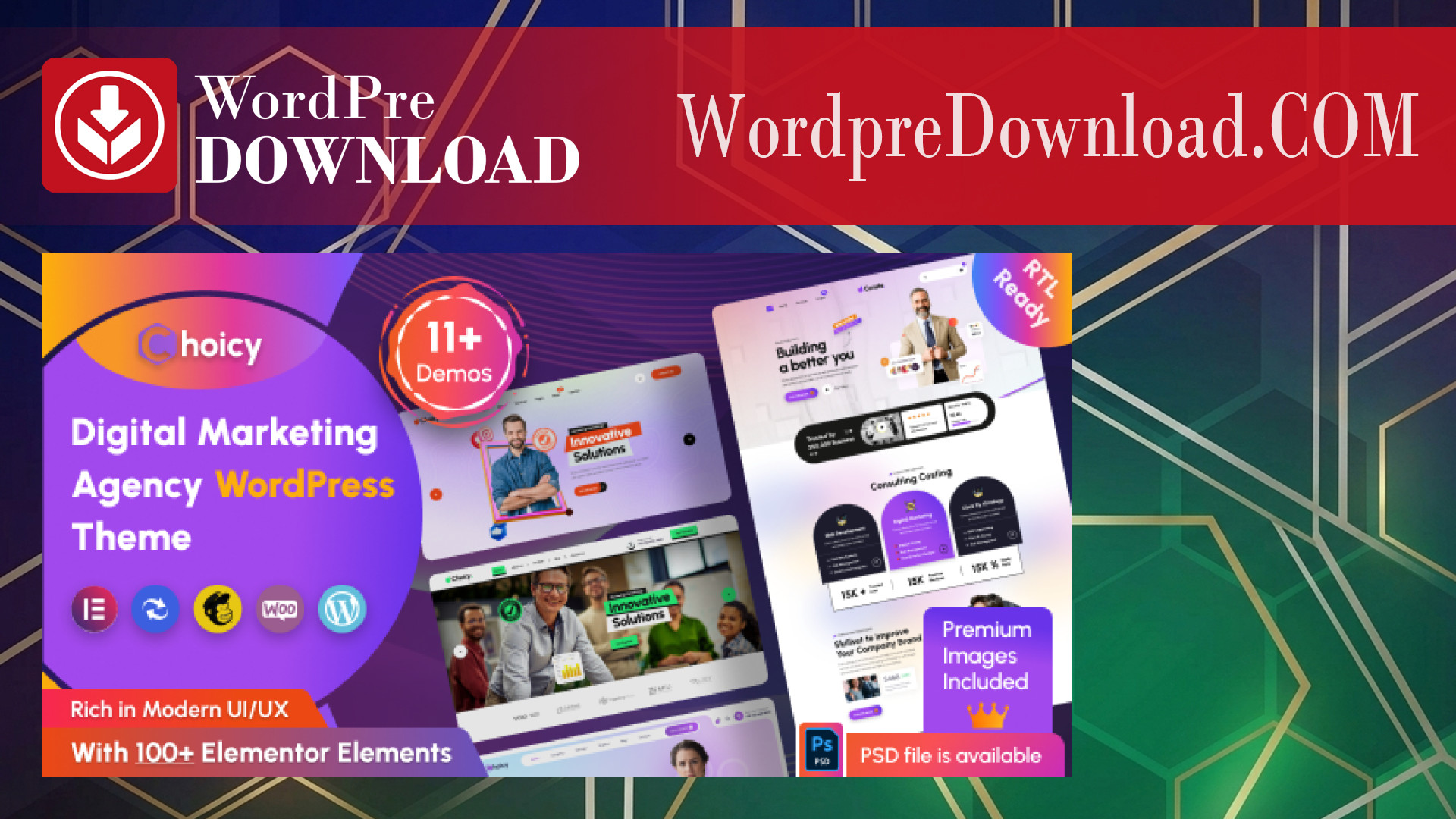 Choicy – Digital Marketing Agency WordPress Theme – WordpreDownload.COM