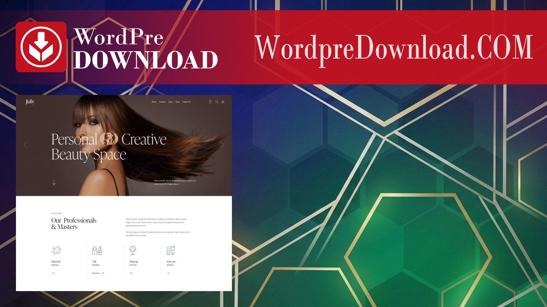 Joly – Hairdresser & Beauty Salon WordPress Theme – WordpreDownload.COM