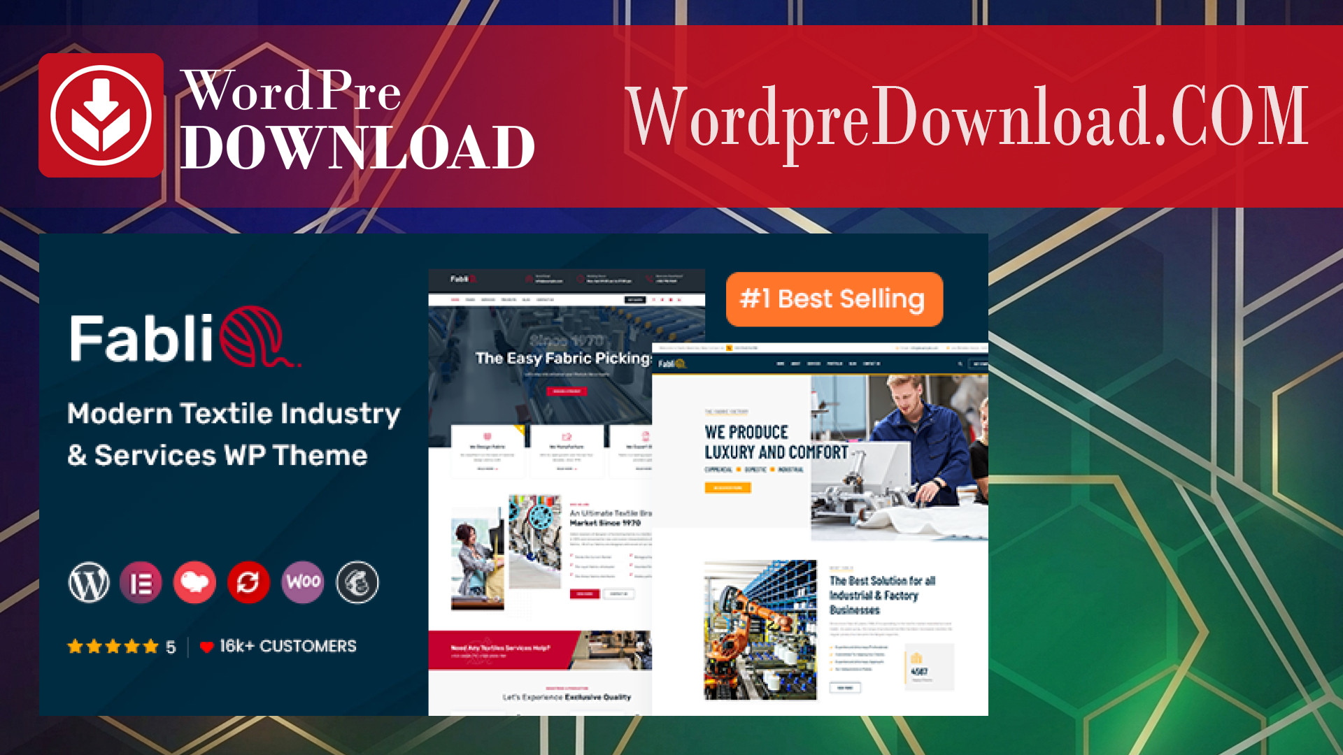 Fablio – Textile Industry WordPress Theme – WordpreDownload.COM