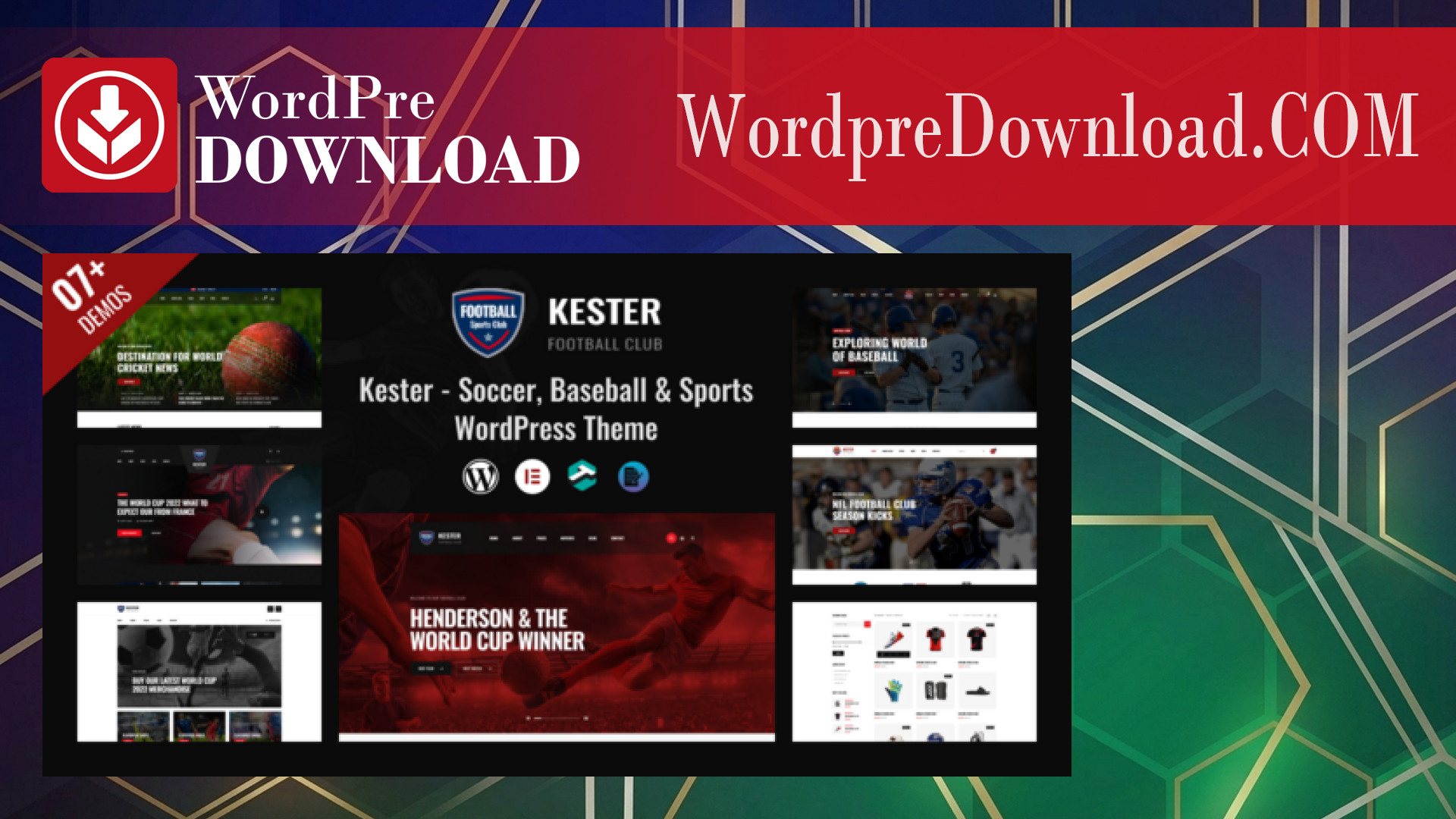 Kester – Soccer Club and Sports News WordPress Theme – WordpreDownload.COM
