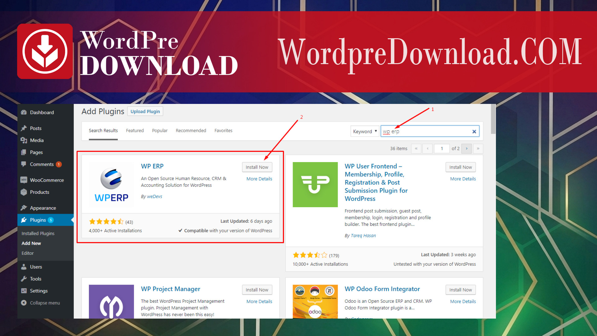 WP Setup Wizard – WordpreDownload.COM