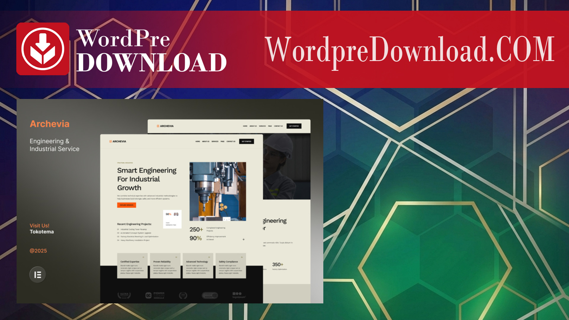 Archevia – Engineering and Industrial Service Website Elementor Kit – WordpreDownload.COM