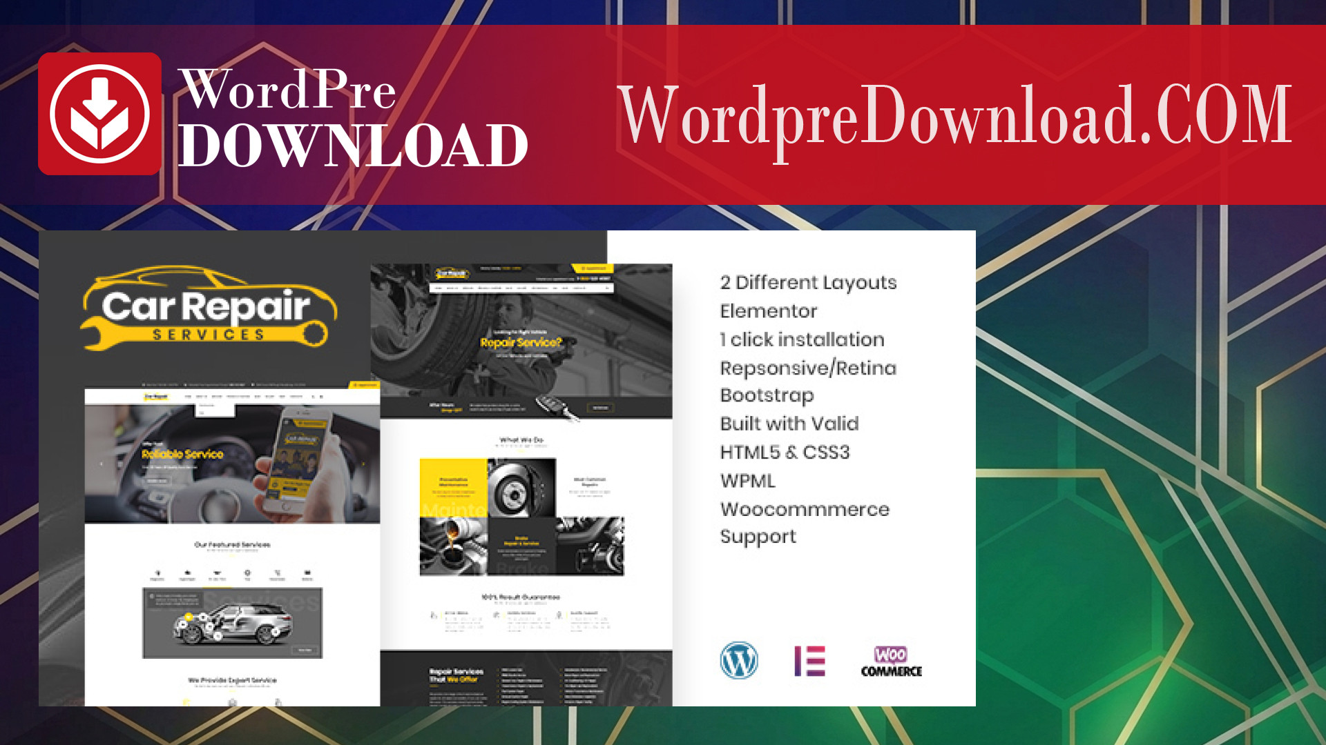 Car Repair Services and Auto Mechanic WordPress Theme – WordpreDownload.COM