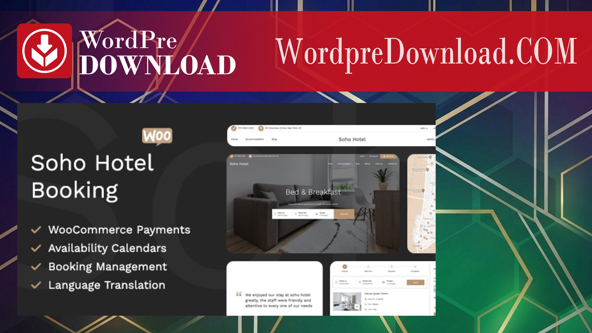 Soho Hotel Booking Calendar – WordpreDownload.COM
