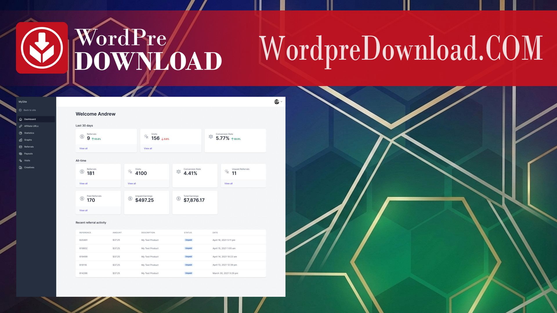 AffiliateWP – Affiliate Portal Addon – WordpreDownload.COM