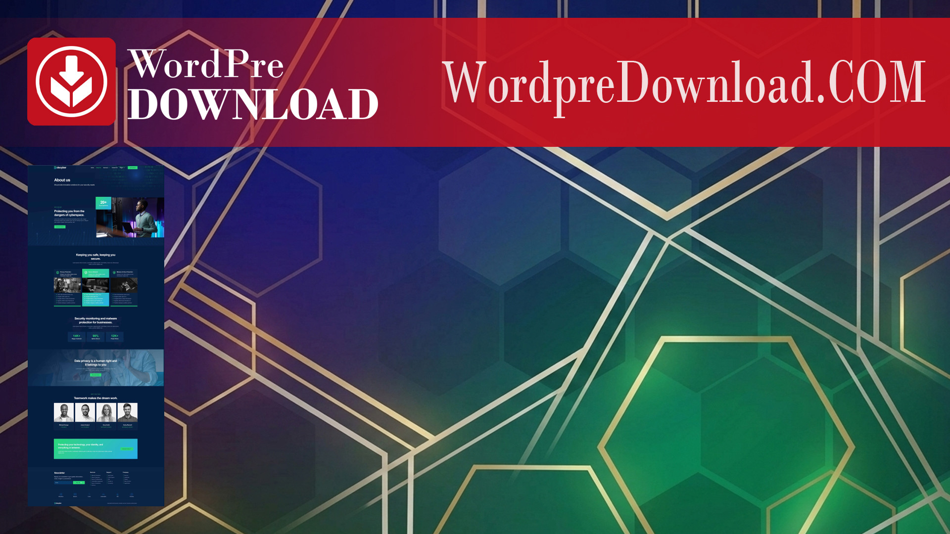 Decyber – Cyber Security Services Elementor Template Kit – WordpreDownload.COM
