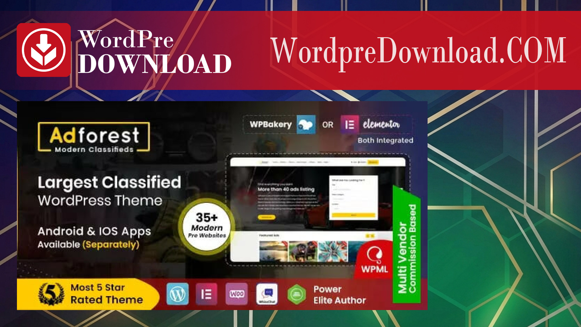 AdForest Classified Ads WordPress Theme – WordpreDownload.COM