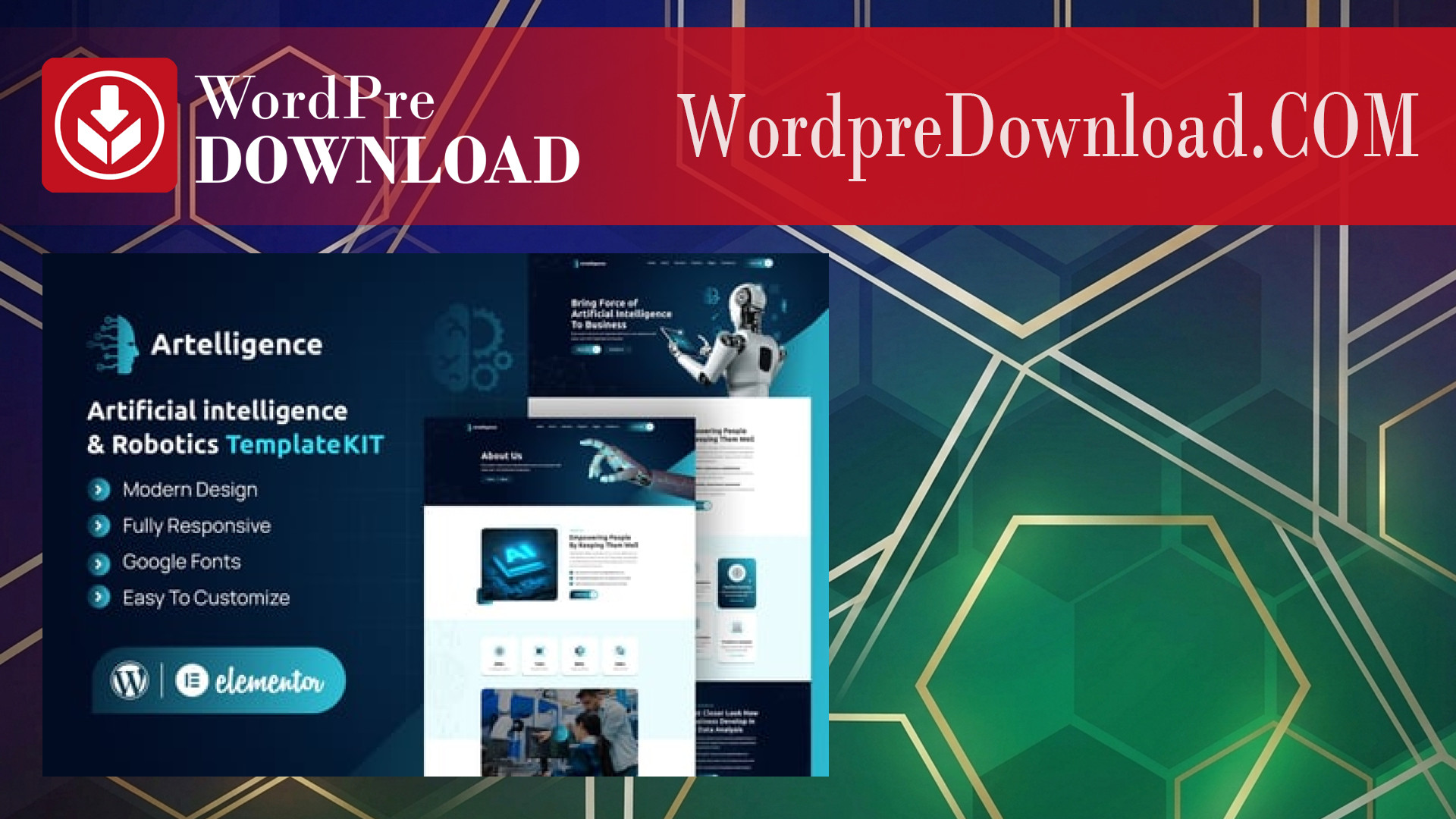 Artelligence – AI and Robotics Elementor Template Kit – WordpreDownload.COM