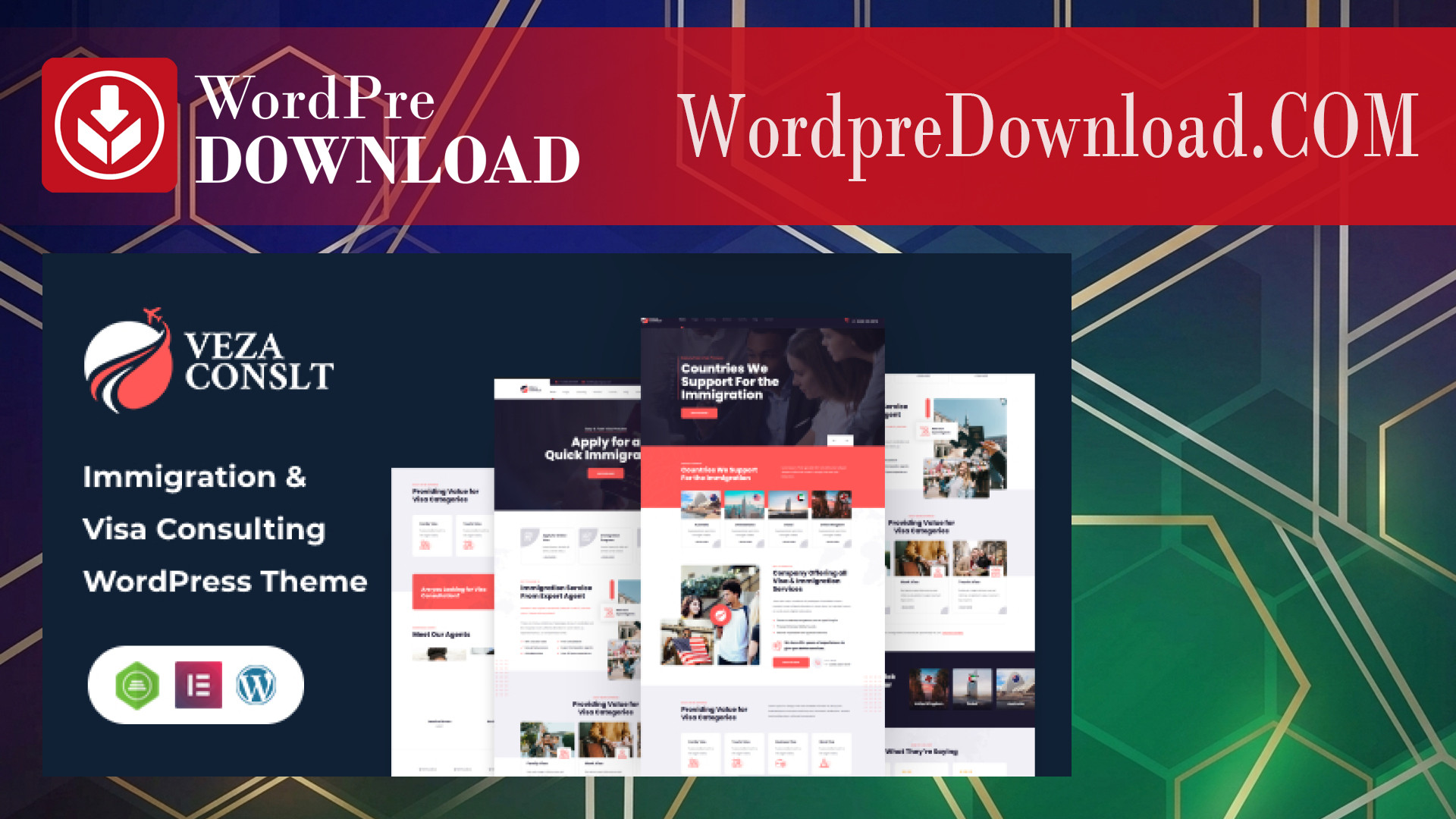Vezaconslt – immigration and Visa Consulting WordPress Theme – WordpreDownload.COM