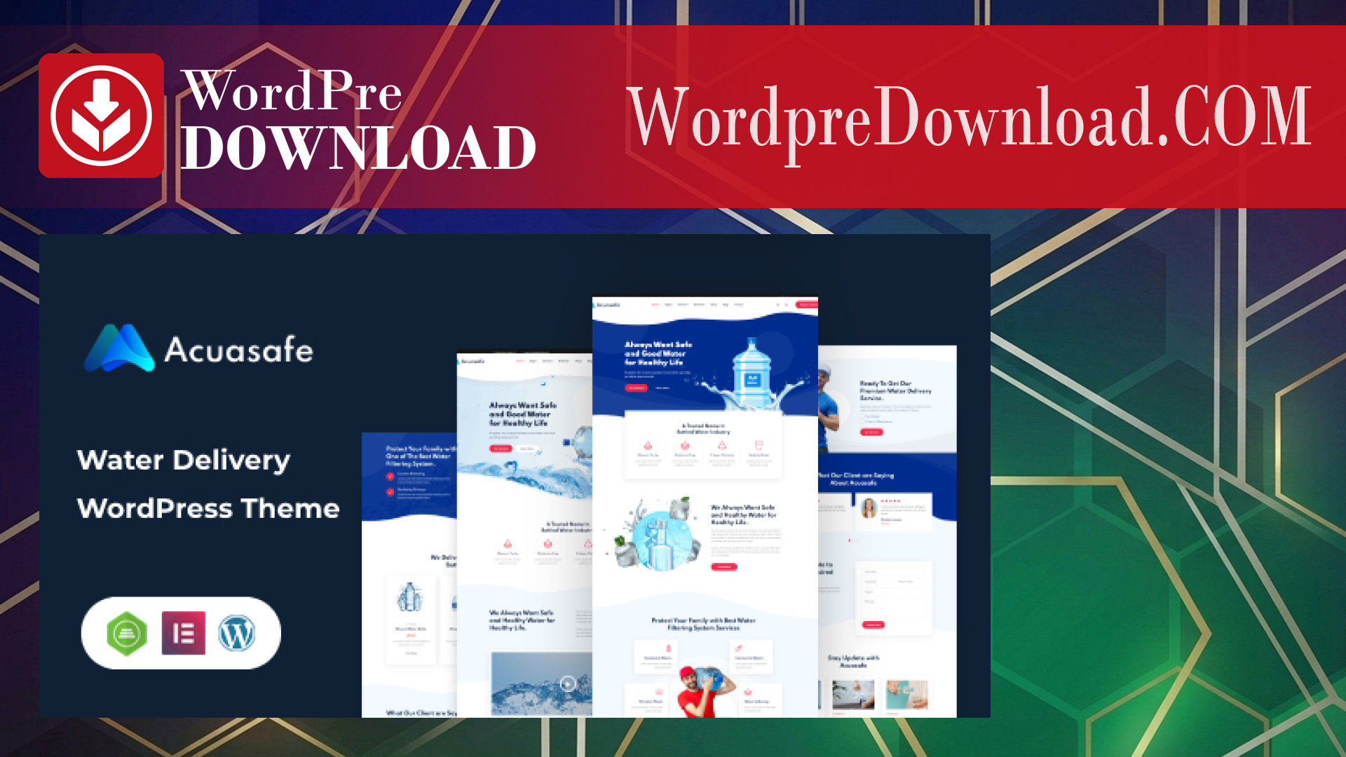 Acuasafe – Drinking Water Delivery WordPress Theme – WordpreDownload.COM