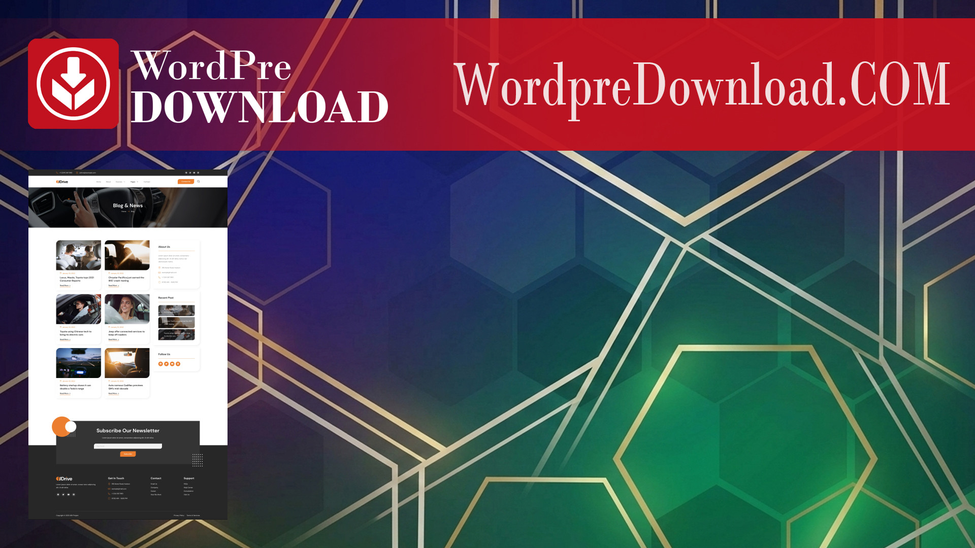 Udrive – Driving School Elementor Template Kit – WordpreDownload.COM