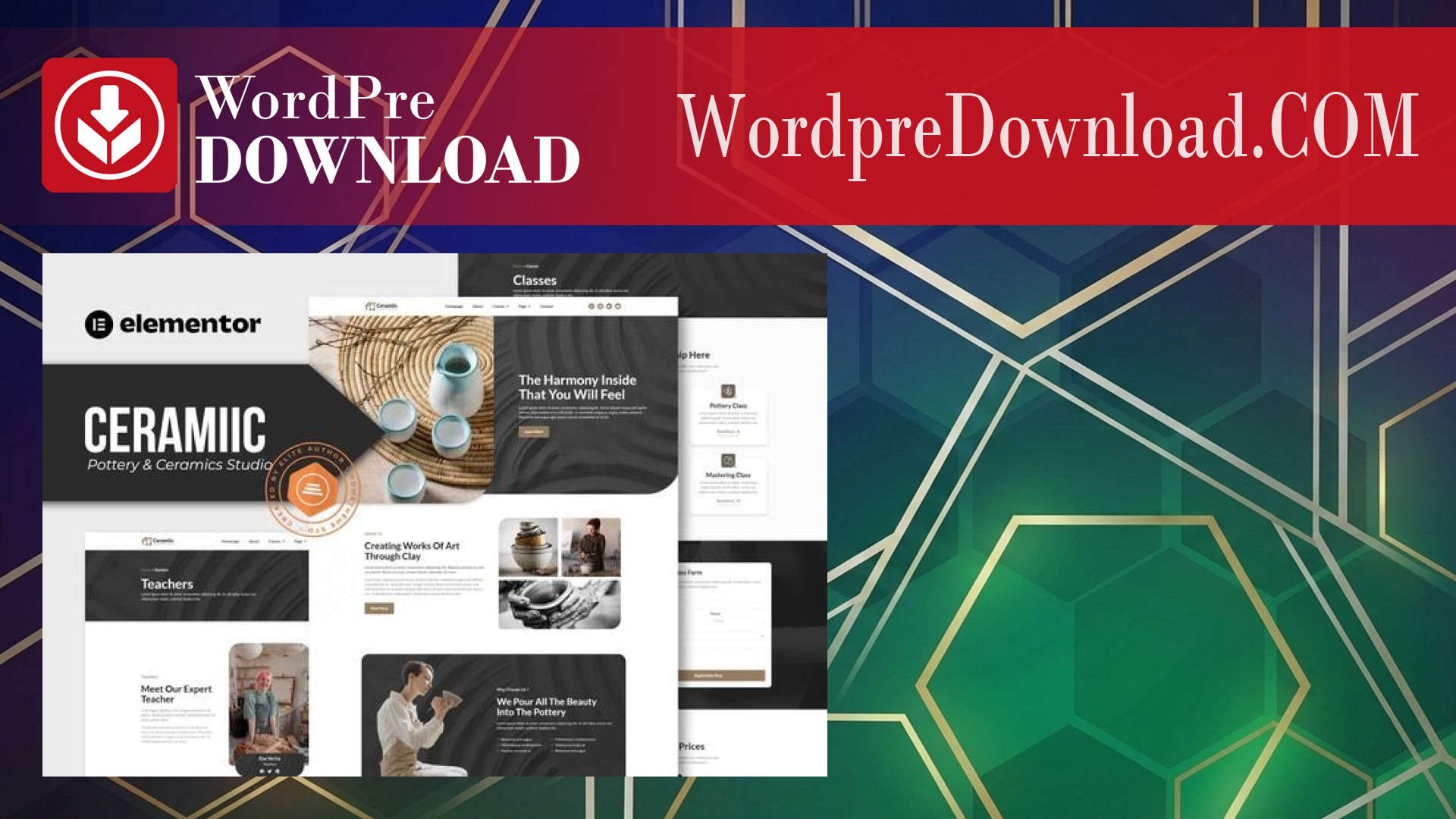Ceramiic – Pottery and Ceramics Studio Elementor Template Kit – Wordpredownload.com