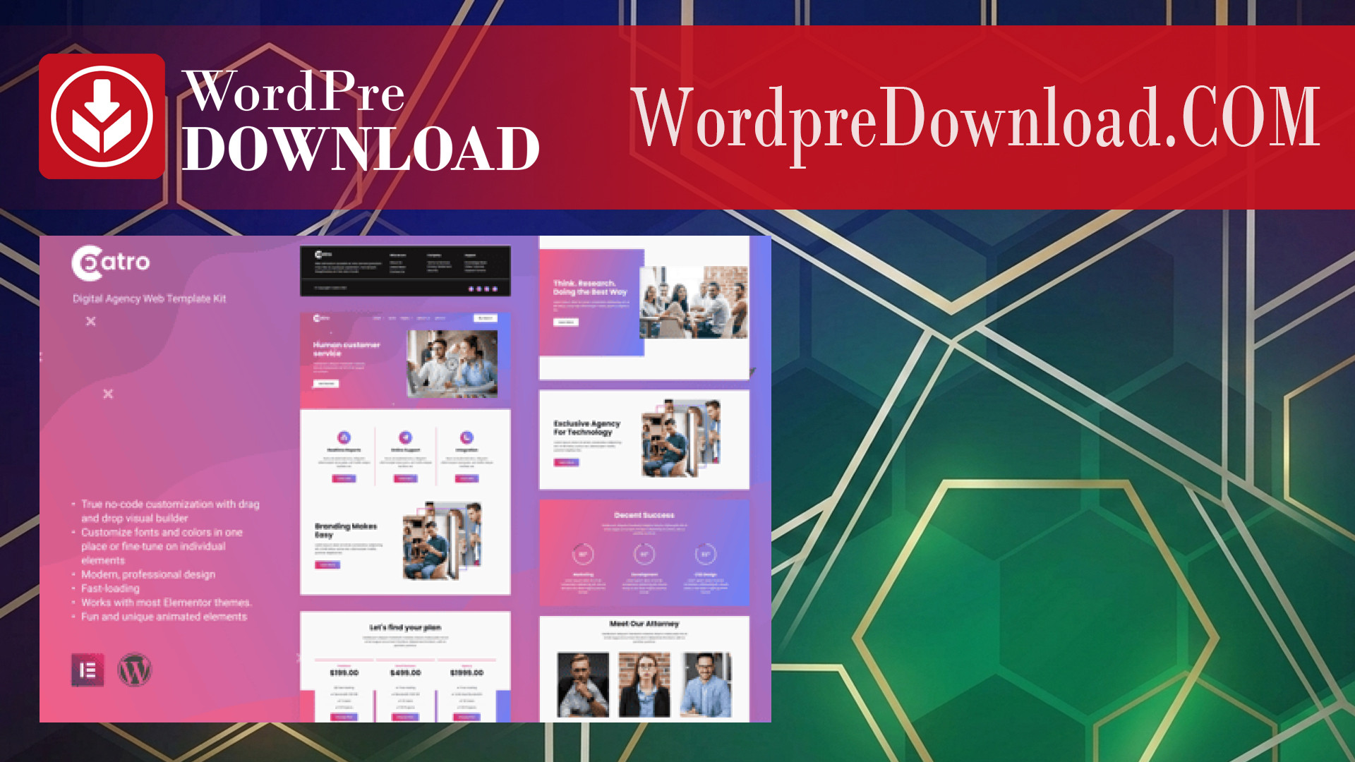 Coatro – Digital Agency Elementor Template Kit – WordpreDownload.COM