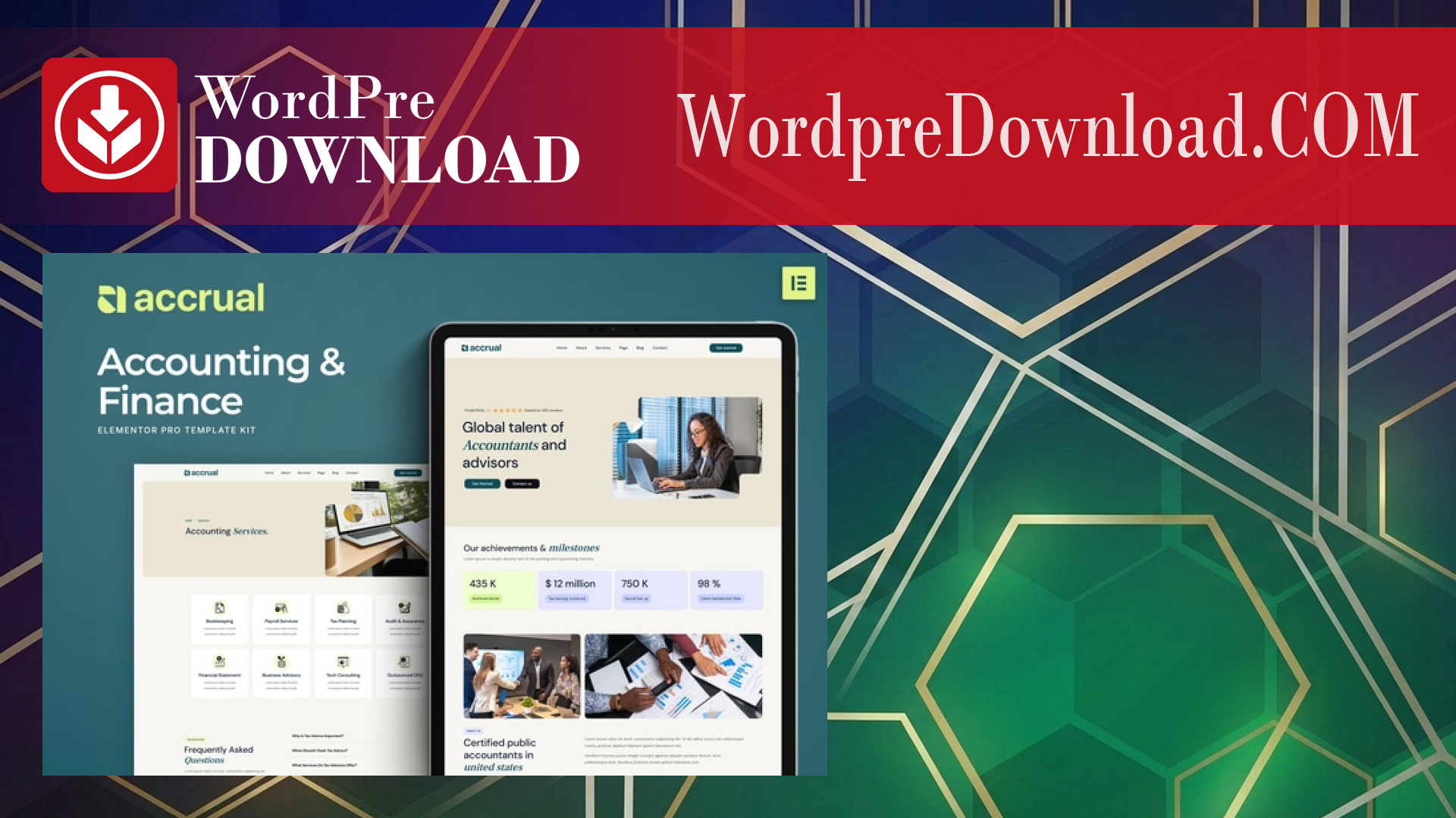 Accrual – Accounting and Finance Elementor Template Kit – WordpreDownload.COM