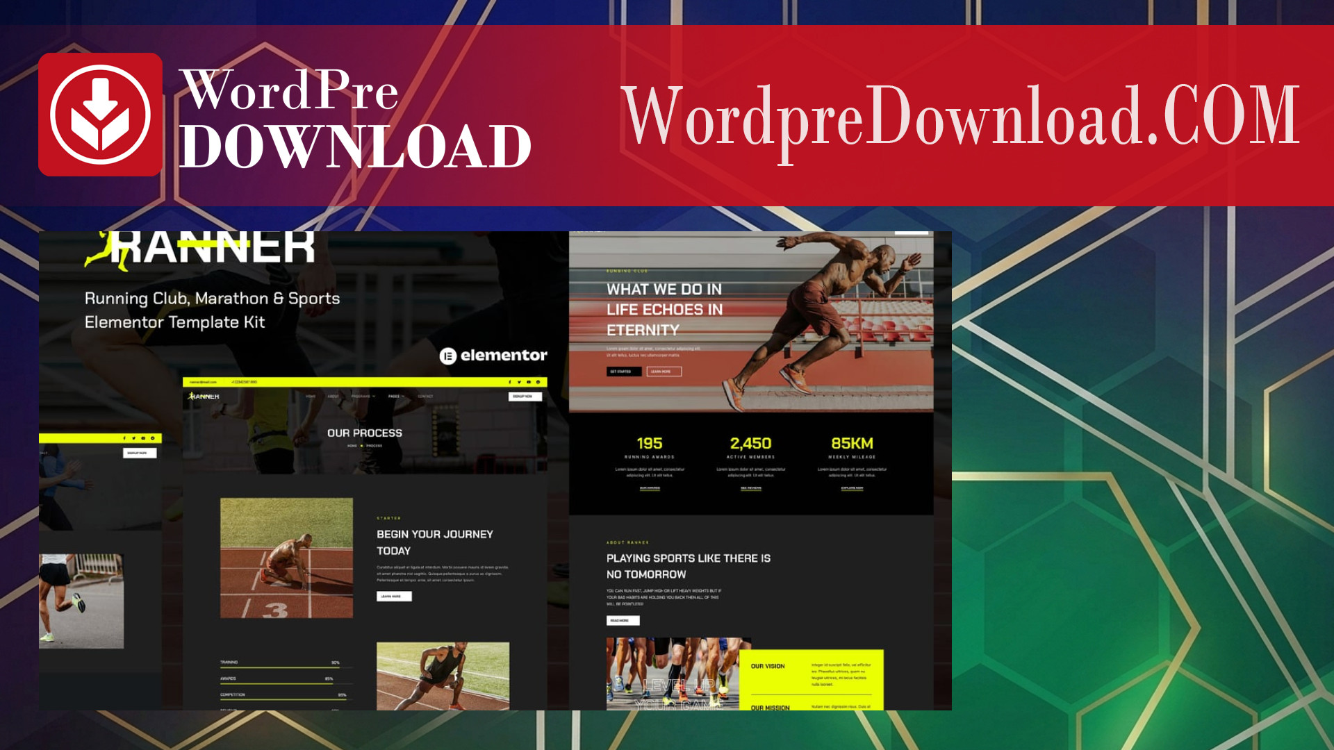 Ranner – Marathon Running Club and Sports Elementor Template Kit – WordpreDownload.COM