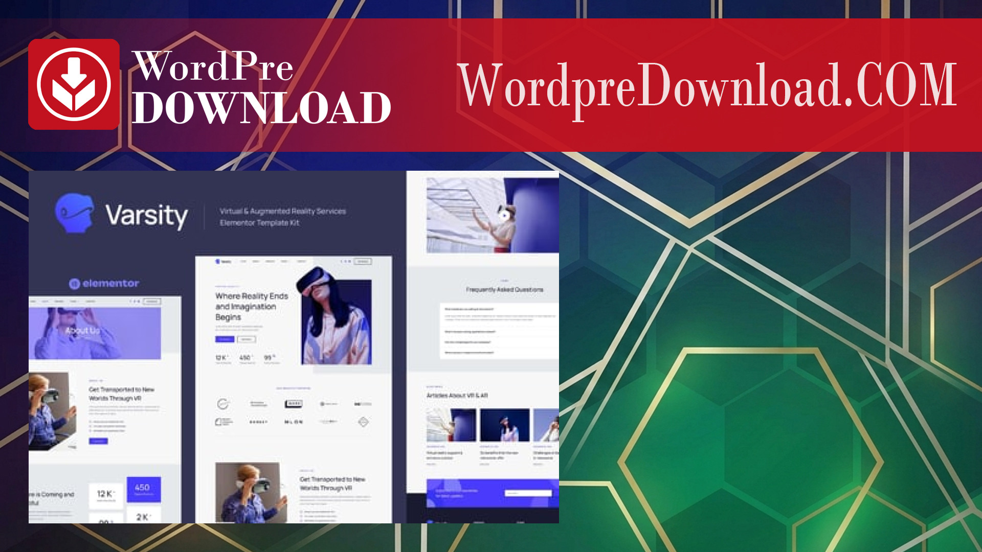 Varsity – Virtual and Augmented Reality Services Elementor Template Kit – WordpreDownload.COM
