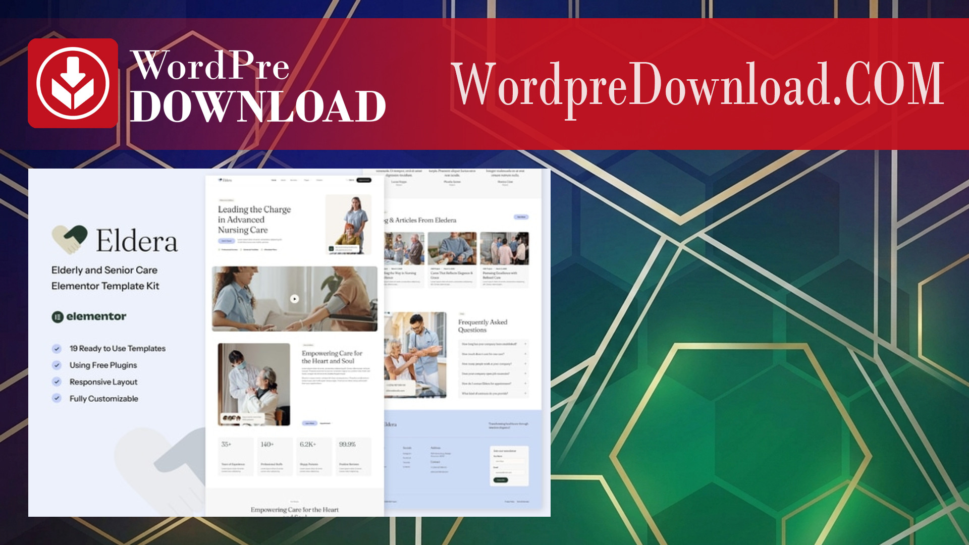 Eldera – Elderly and Senior Care Elementor Template Kit – WordpreDownload.COM