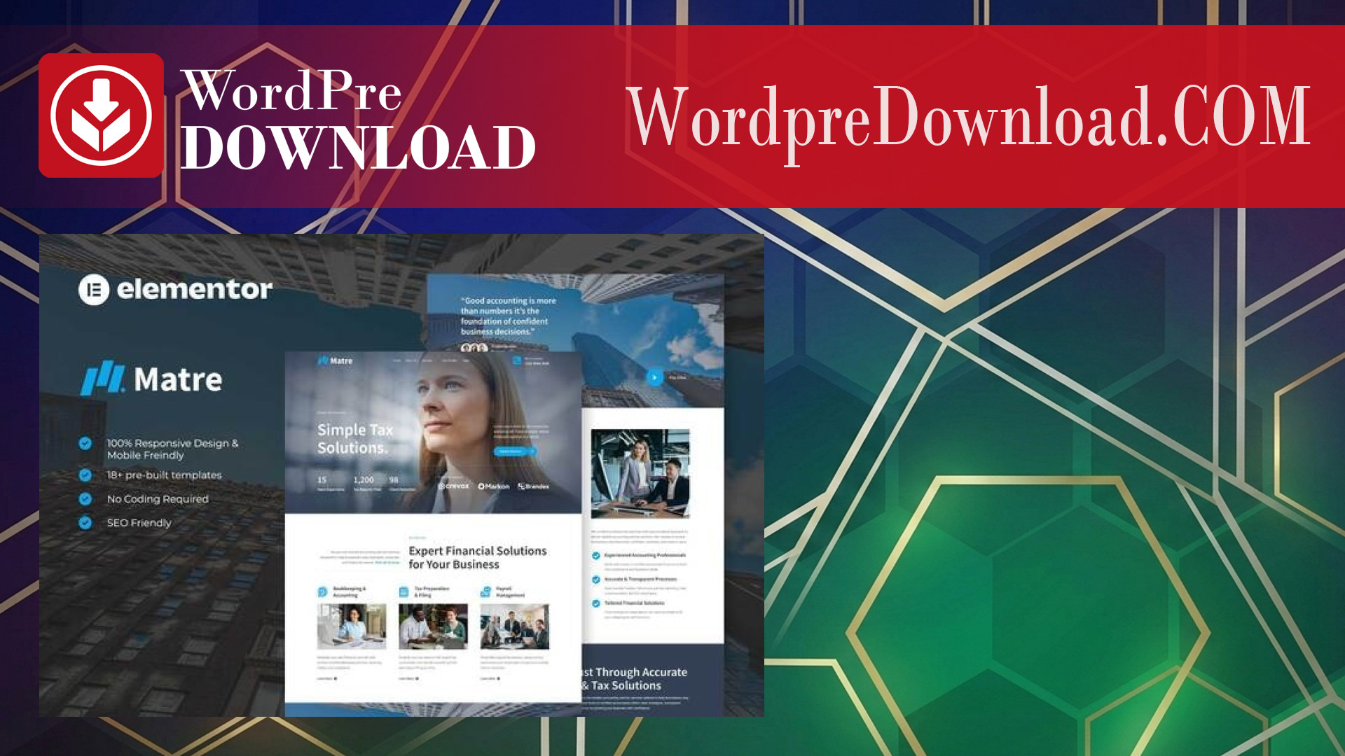 Matre – Accounting and Tax Services Elementor Template Kit – WordpreDownload.COM