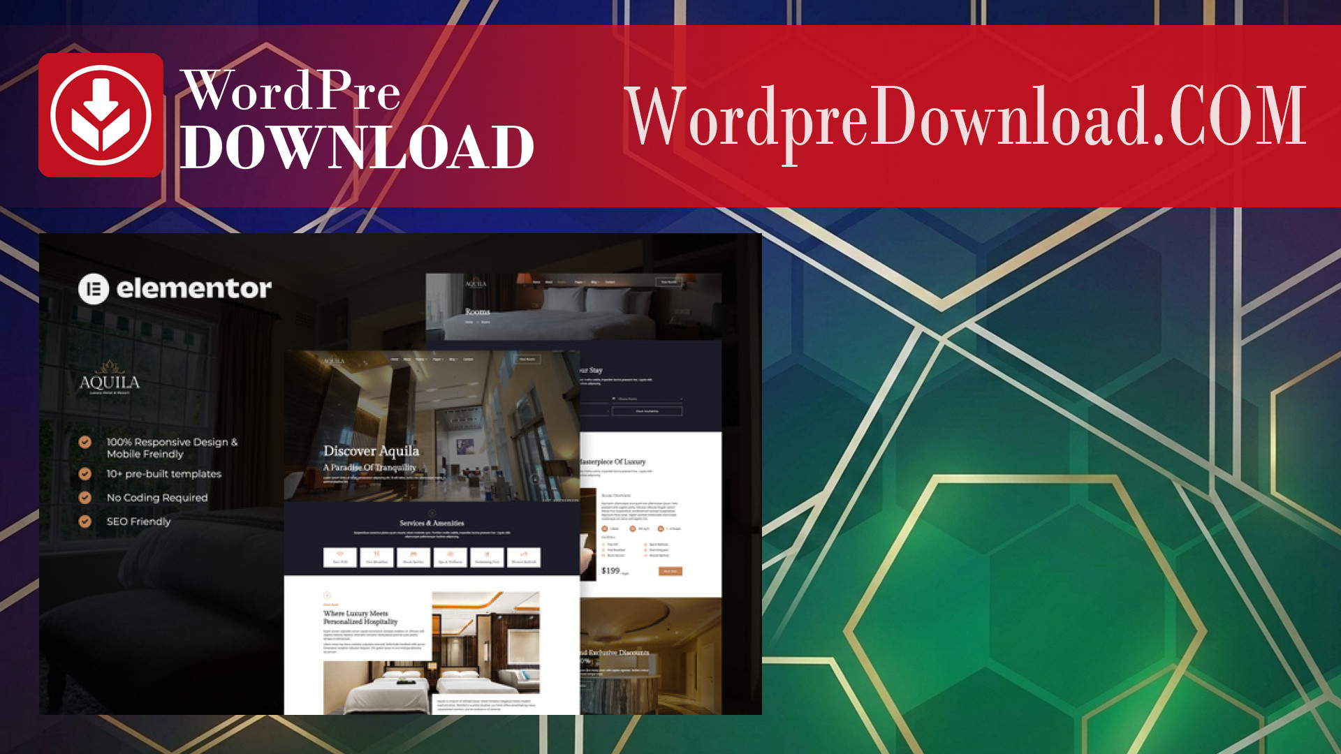 Aquila – Luxury Hotel and Resort Elementor Template – WordpreDownload.COM