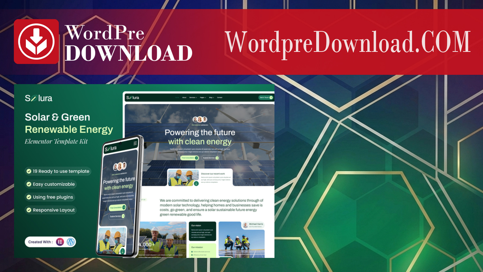 Solura – Solar and Green Renewable Energy Elementor Template Kit – WordpreDownload.COM