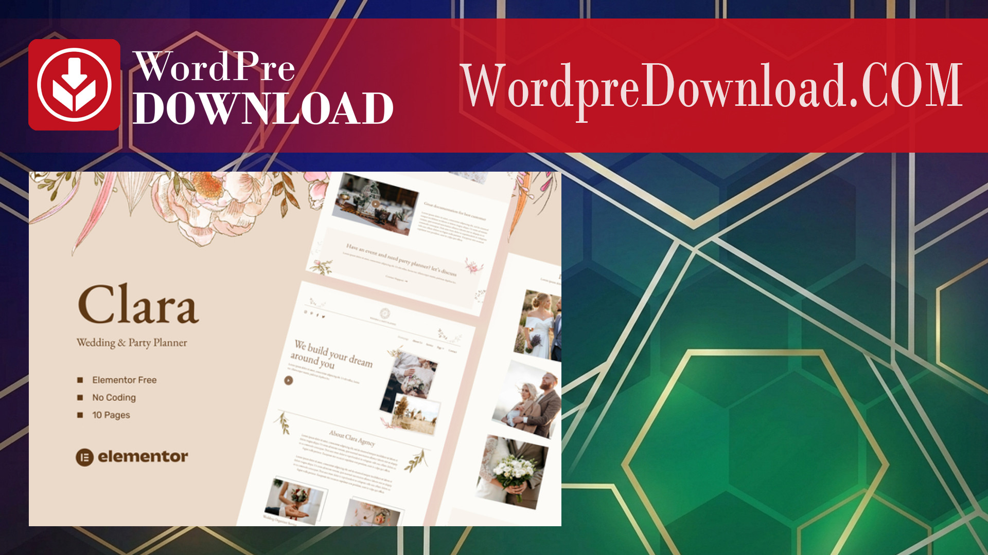 Clara – Wedding and Party Planner Template Kits – WordpreDownload.COM