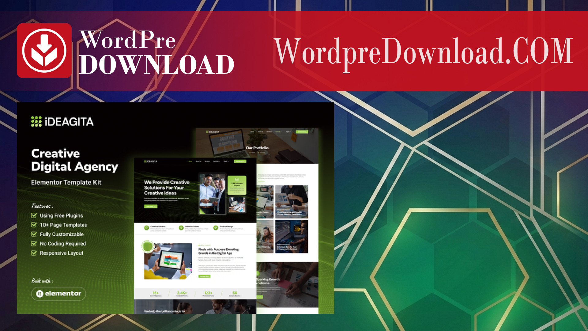 Ideagita – Creative Digital Agency Elementor Template Kit – WordpreDownload.COM