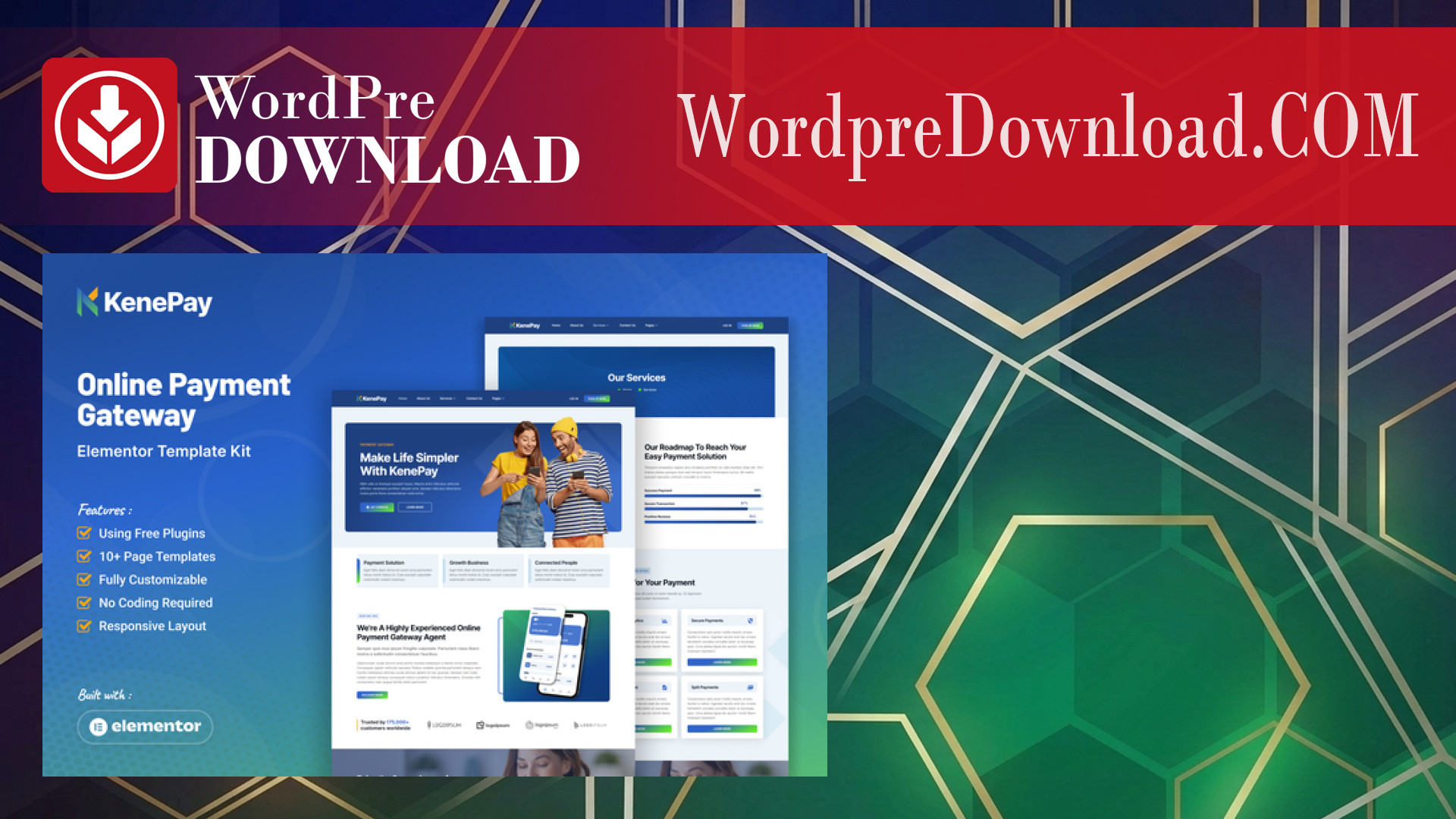 Kenepay – Online Payment Gateway Elementor Template Kit – WordpreDownload.COM