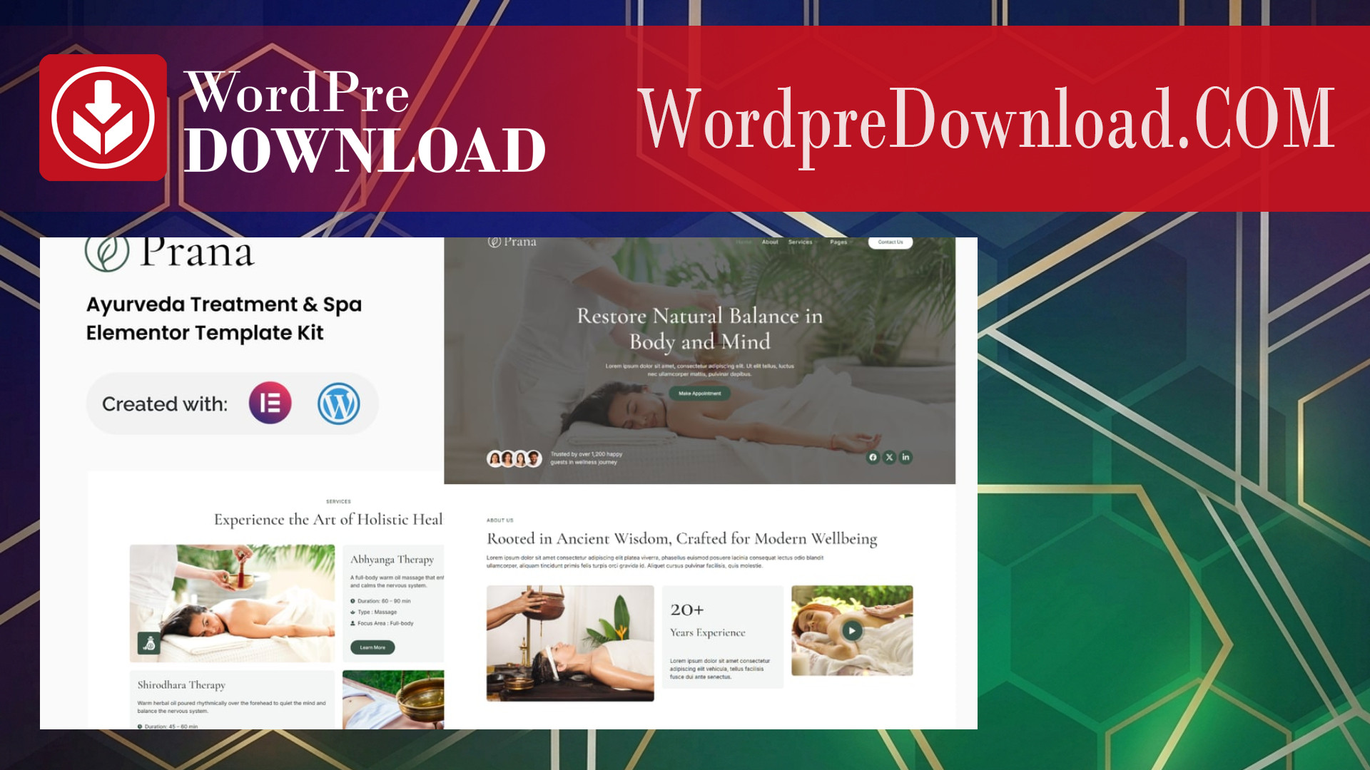 Prana – Ayurveda Treatment and Spa Elementor Template Kit – WordpreDownload.COM