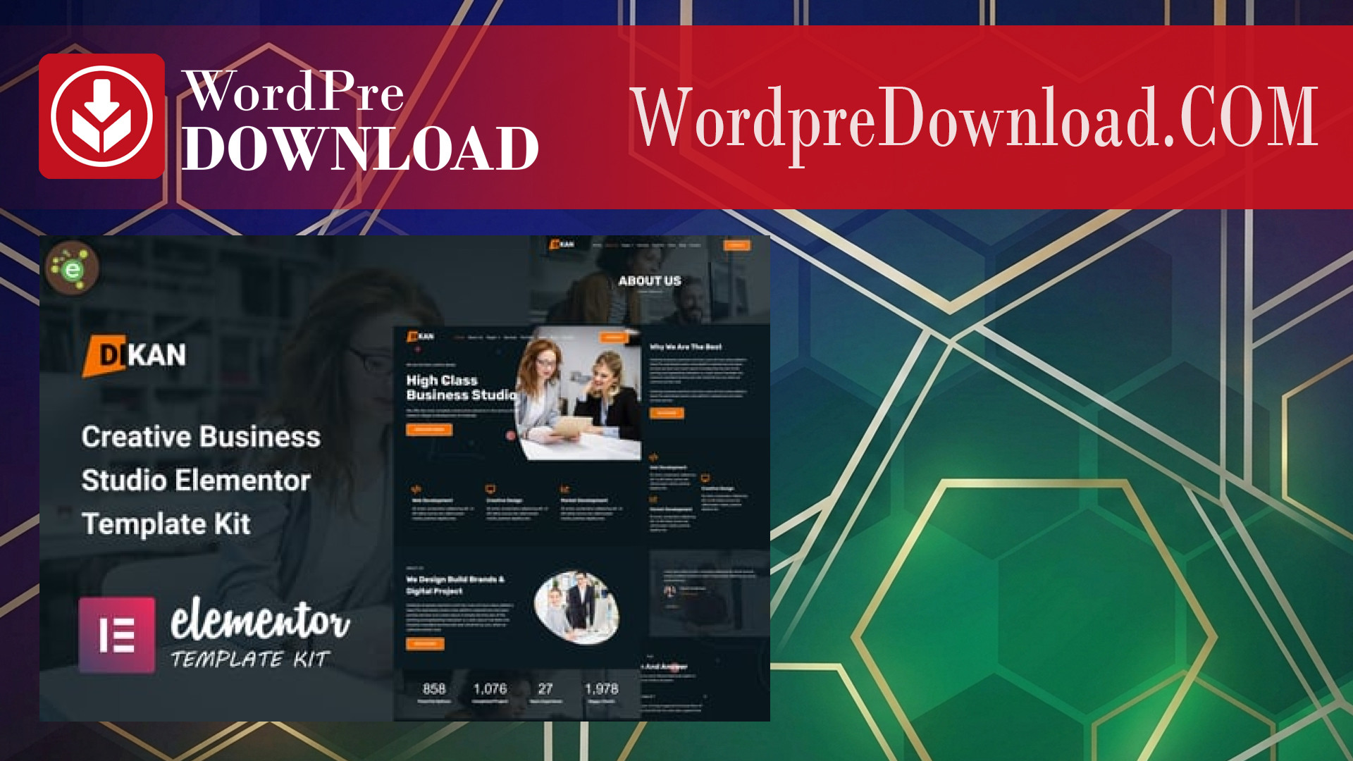 Dikan – Creative Business Studio Elementor Template Kit – WordpreDownload.COM