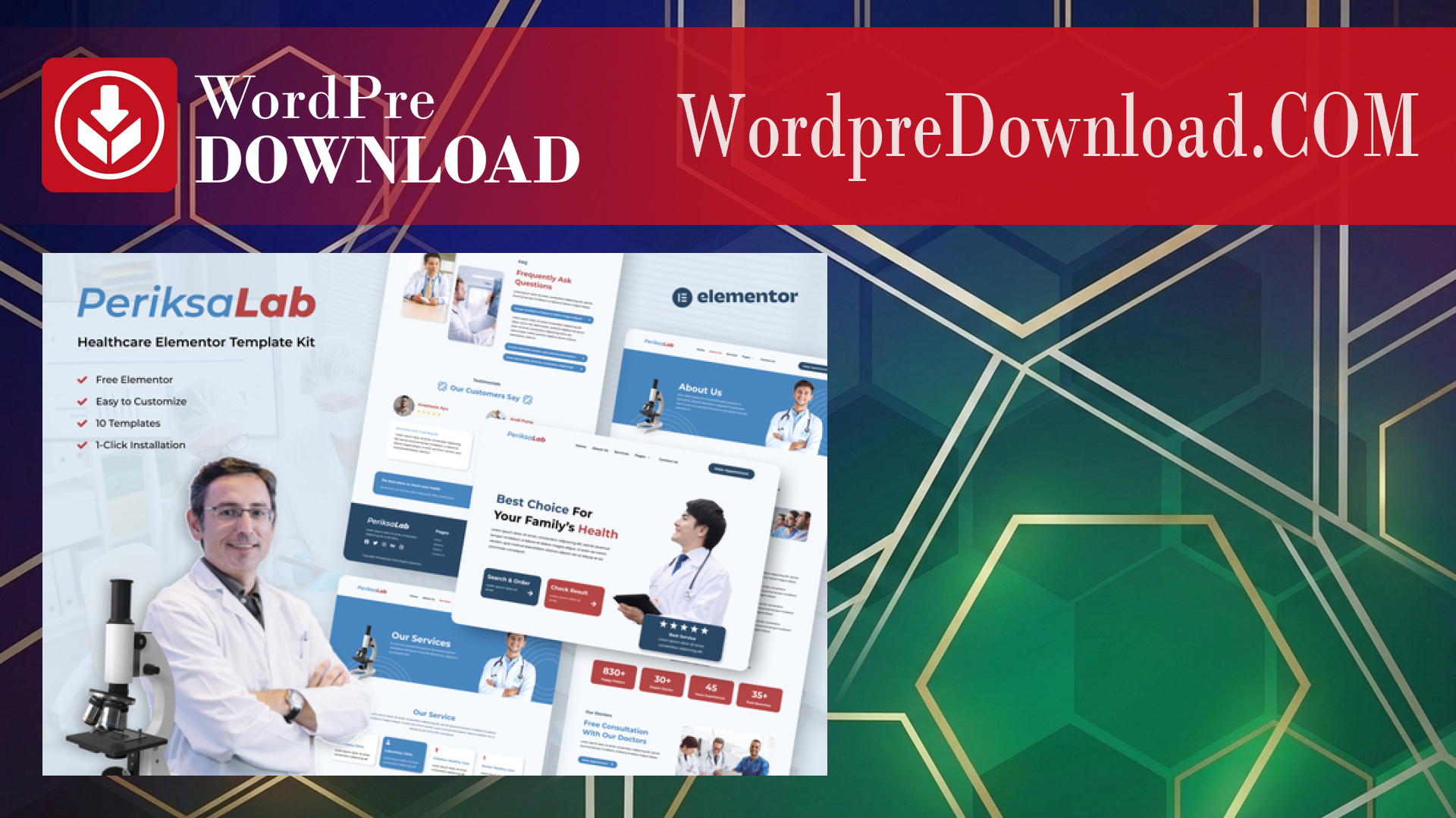 Periksalab – Healthcare and Medical Clinic Template Kits – WordpreDownload.COM