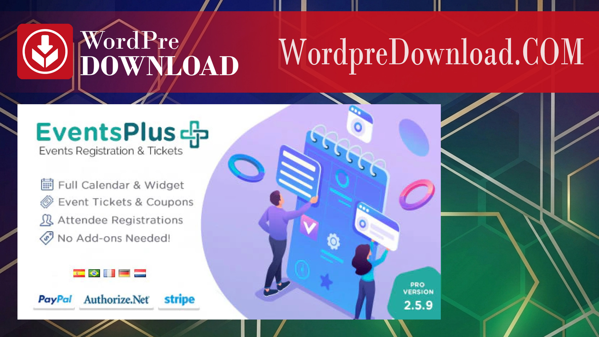 WordPress Events Calendar Registration and Tickets – WordpreDownload.COM