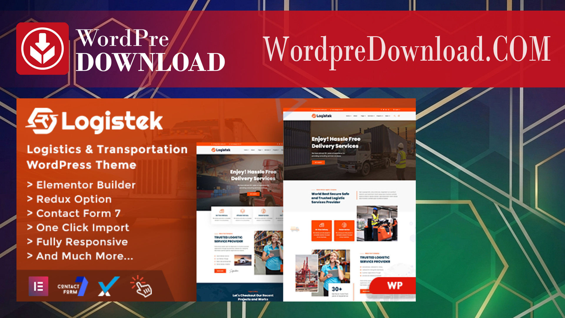 Logistek – Logistics and Transportation WordPress – WordpreDownload.COM