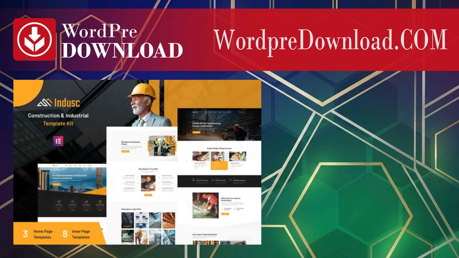 Indusc – Construction and Industrial Elementor Template Kit – WordpreDownload.COM