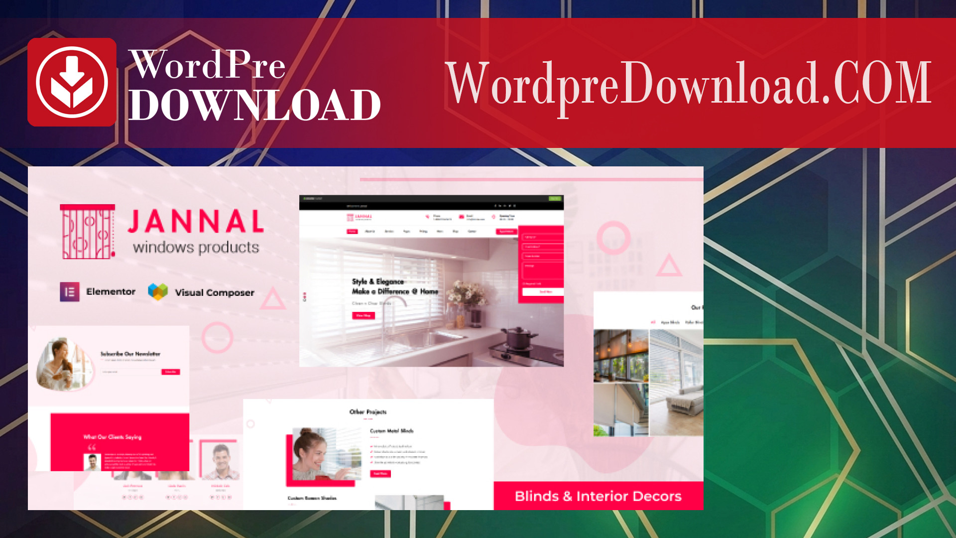 Jannal – Windows Curtains & Doors Service Theme – WordpreDownload.COM