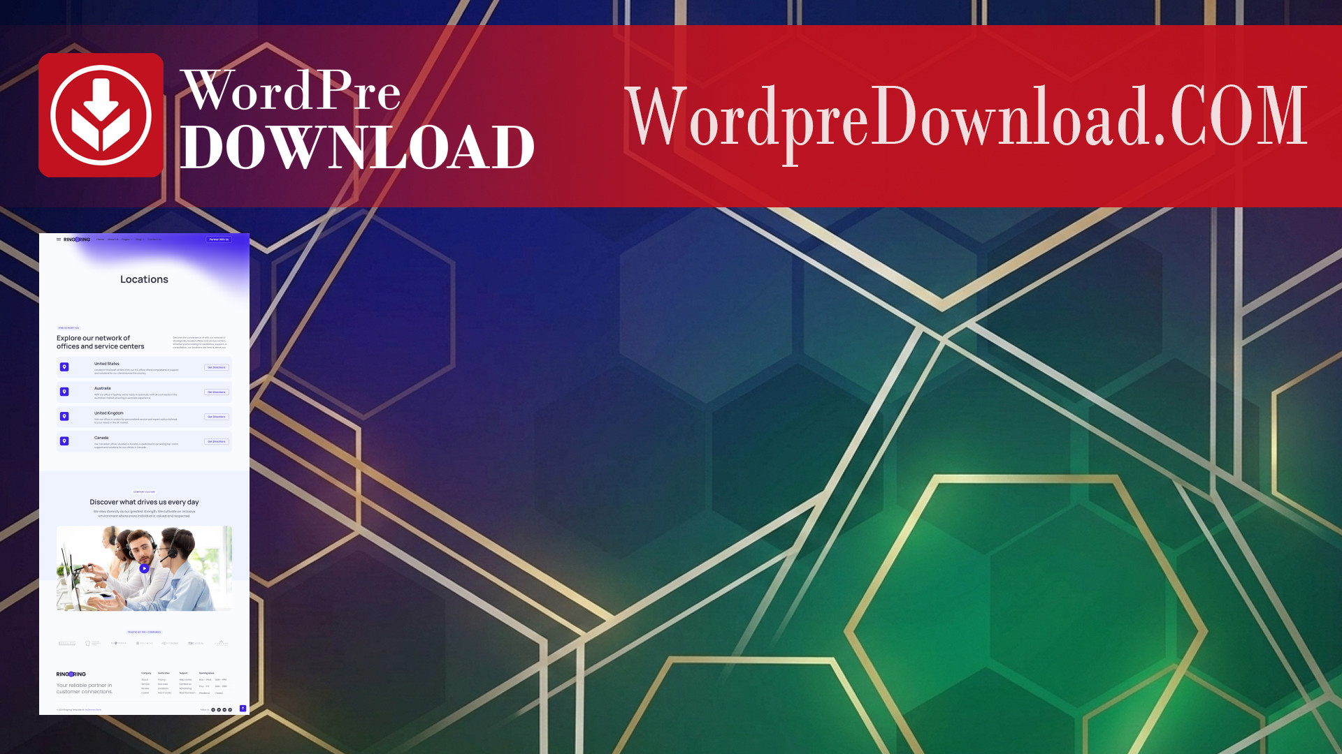 Ringring – Call Center and Telemarketing Elementor Pro Template Kit – WordpreDownload.COM