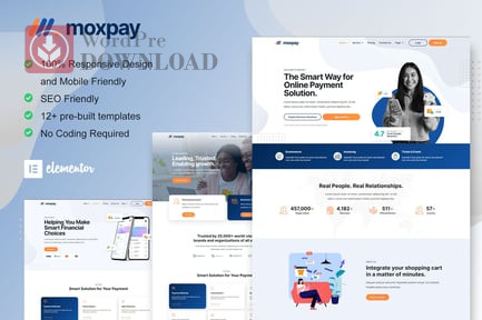 Moxpay – Online Payment Gateway Elementor Template Kit – WordpreDownload.COM